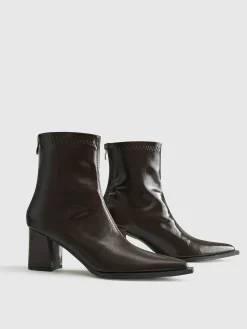 COMMENSE Thick Heel Zipper Ankle Boots* Shoes|Accessories