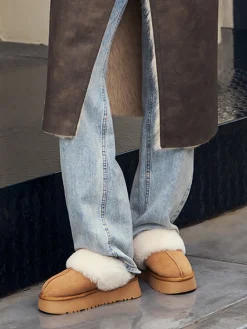 COMMENSE Thick Sole Fleecing Slippers Boots* Shoes|Accessories