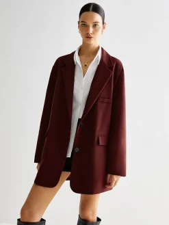 COMMENSE Tie Back Shift Blazer* Outerwear|Blazers