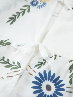 COMMENSE Tie Front Floral T-Shirt* Blouses & Shirts|Tops