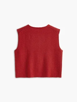 COMMENSE Tie Front Sweater Vest* Sweater Vests|Sweaters & Cardigans