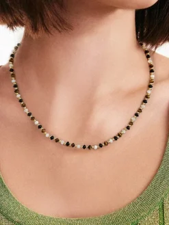 COMMENSE Tiger Eye Stone Beaded Necklace* Necklaces|Accessories