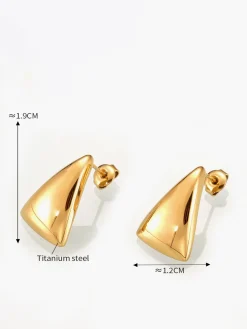 COMMENSE Triangle Stud Drop Earrings* Earrings|Accessories