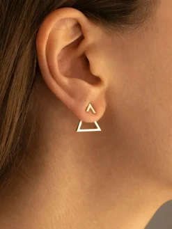 COMMENSE Triangle Stud Earrings* Earrings|Accessories