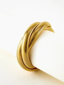 COMMENSE Triple Hoop Twist Bracelet* Rings & Bracelets|Accessories