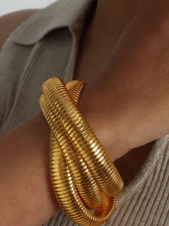 COMMENSE Triple Hoop Twist Bracelet* Rings & Bracelets|Accessories