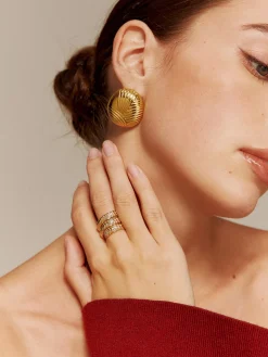 COMMENSE Triple-Layer Snake Spiral Ring* Rings & Bracelets|Accessories