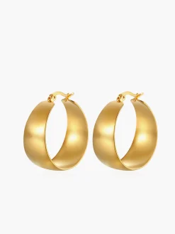 COMMENSE Tunnel Hoop Pendant Earrings* Earrings|Accessories