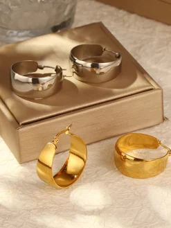 COMMENSE Tunnel Hoop Pendant Earrings* Earrings|Accessories