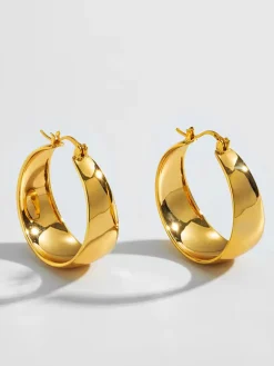 COMMENSE Tunnel Hoop Pendant Earrings* Earrings|Accessories