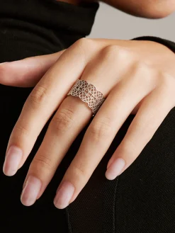 COMMENSE Tunnel Metal Lace Open Ring* Rings & Bracelets|Accessories