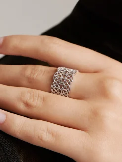 COMMENSE Tunnel Metal Lace Open Ring* Rings & Bracelets|Accessories