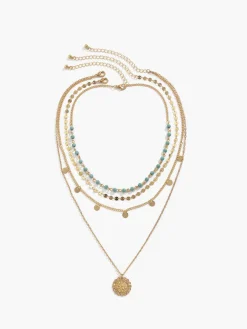 COMMENSE Turquoise Multi-Layered Necklace* Necklaces|Accessories