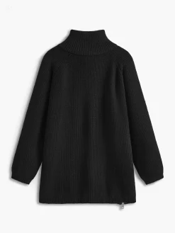 COMMENSE Turtleneck Side Zipper Knit Top* Sweater Tops|Sweaters & Cardigans