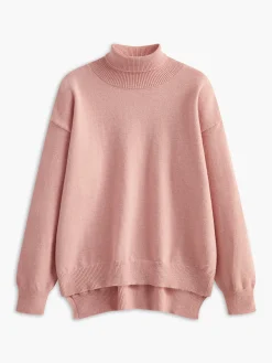 COMMENSE Turtleneck Split Oversized Sweater* Sweater Tops|Sweaters & Cardigans