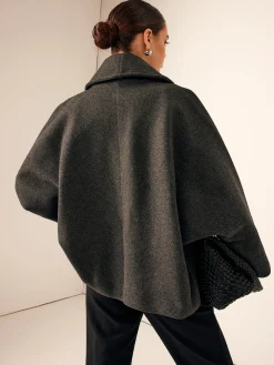 COMMENSE Tweed Pockets Loose Coat* Outerwear|Coats