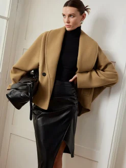 COMMENSE Tweed Pockets Loose Coat* Outerwear|Coats