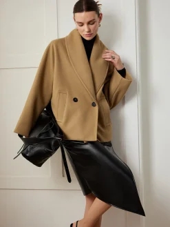 COMMENSE Tweed Pockets Loose Coat* Outerwear|Coats