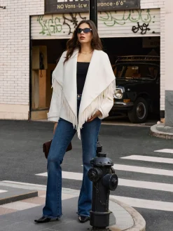 COMMENSE Tweed Tassel Winter Coat* Outerwear|Coats