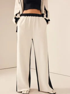 COMMENSE Two Tone Elastic Waist Sweatpants* Pants|Matching Sets