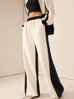 COMMENSE Two Tone Elastic Waist Sweatpants* Pants|Matching Sets