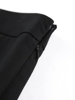 COMMENSE Two Tone Pleated Long Skirt* Skirts|Bottoms