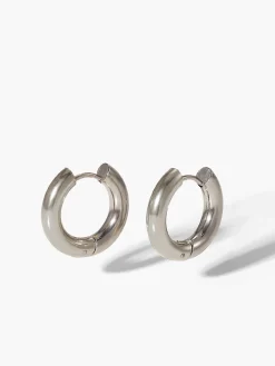 COMMENSE Two Tone Splicing Hoop Earrings* Earrings|Accessories