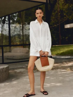 COMMENSE Two Tone Straw Bag* Bags|Accessories
