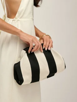 COMMENSE Two Tone Striped Clutch Bag* Bags|Accessories