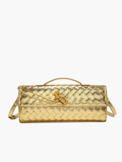 COMMENSE Two Way Woven Flap Clutch Shoulder Bag* Bags|Accessories
