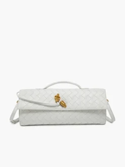 COMMENSE Two Way Woven Flap Clutch Shoulder Bag* Bags|Accessories