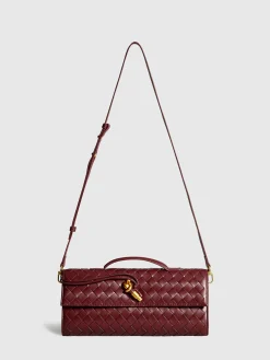 COMMENSE Two Way Woven Flap Clutch Shoulder Bag* Bags|Accessories