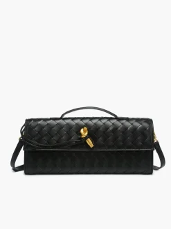 COMMENSE Two Way Woven Flap Clutch Shoulder Bag* Bags|Accessories