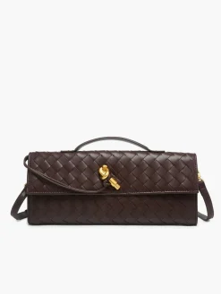 COMMENSE Two Way Woven Flap Clutch Shoulder Bag* Bags|Accessories