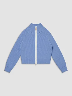 COMMENSE Two Way Zip Contrast Trim Cardigan* Cardigans|Sweaters & Cardigans