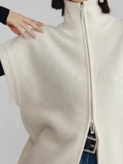 COMMENSE Two Way Zip Shrug Cardigan* Cardigans|Sweaters & Cardigans