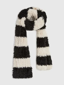 COMMENSE Two-Tone Fuzzy Scarf* Accessories