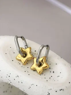 COMMENSE U-Shape Star Drop Earrings* Earrings|Accessories