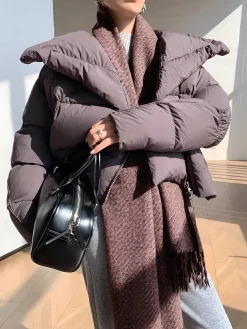 COMMENSE Utility Plain Tassel Scarf* Accessories