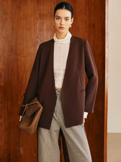 COMMENSE Utility V-Neck Blazer Without Belt* Outerwear|Blazers