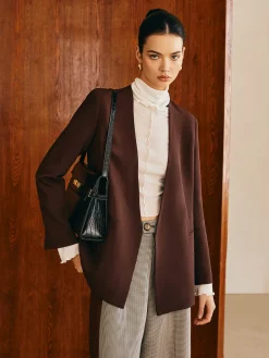 COMMENSE Utility V-Neck Blazer Without Belt* Outerwear|Blazers