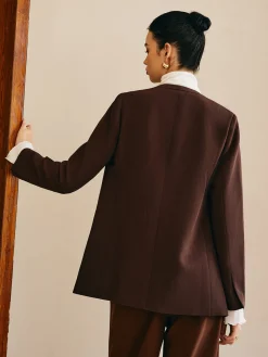 COMMENSE Utility V-Neck Blazer Without Belt* Outerwear|Blazers