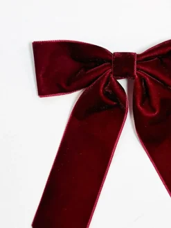 COMMENSE Velvet Bow Hair Clip* Hair Claws & Hats|Accessories