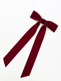 COMMENSE Velvet Bow Ribbon Hairpin* Hair Claws & Hats|Accessories