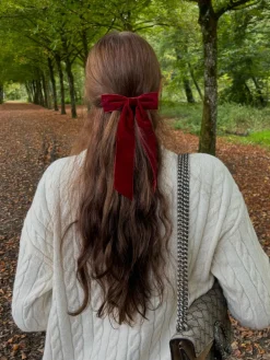 COMMENSE Velvet Bow Ribbon Hairpin* Hair Claws & Hats|Accessories