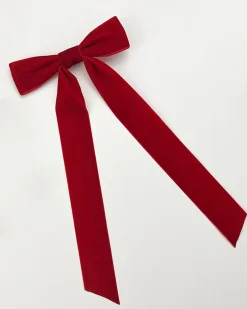 COMMENSE Velvet Bow Ribbon Hairpin* Hair Claws & Hats|Accessories