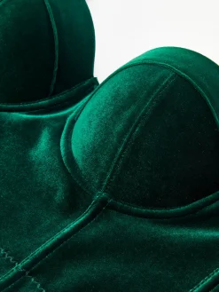 COMMENSE Velvet Corset Cami Top* Corset Tops|Tank Tops & Camis