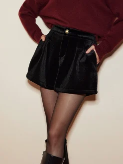COMMENSE Velvet Cozy Shorts* Shorts|Bottoms