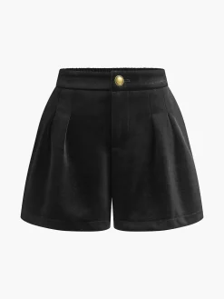 COMMENSE Velvet Cozy Shorts* Shorts|Bottoms