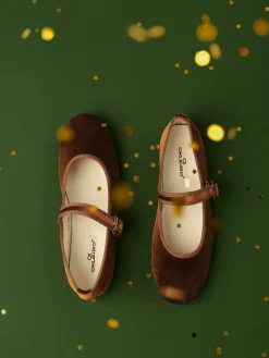 COMMENSE Velvet Mary Jane Ballet Shoes* Shoes|Accessories